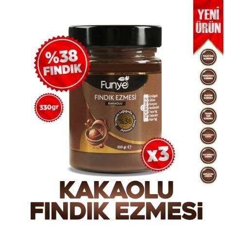 Kakaolu Fındık Ezmesi 330g x 3 Adet