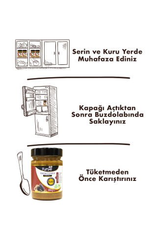 Şeker İlavesiz Hurmalı Doğal Fındık Ezmesi - (330 gr)