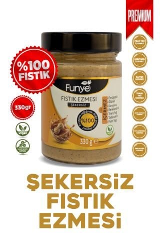 %100 Fıstık Ezmesi  – Katkısız, Şekersiz, Koruyucusuz Doğal Fıstık Ezmesi